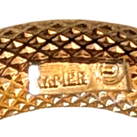 Vintage Napier 50s gold tone circle pin turquoise rhinestone crystal collectible - Picture 2 of 13